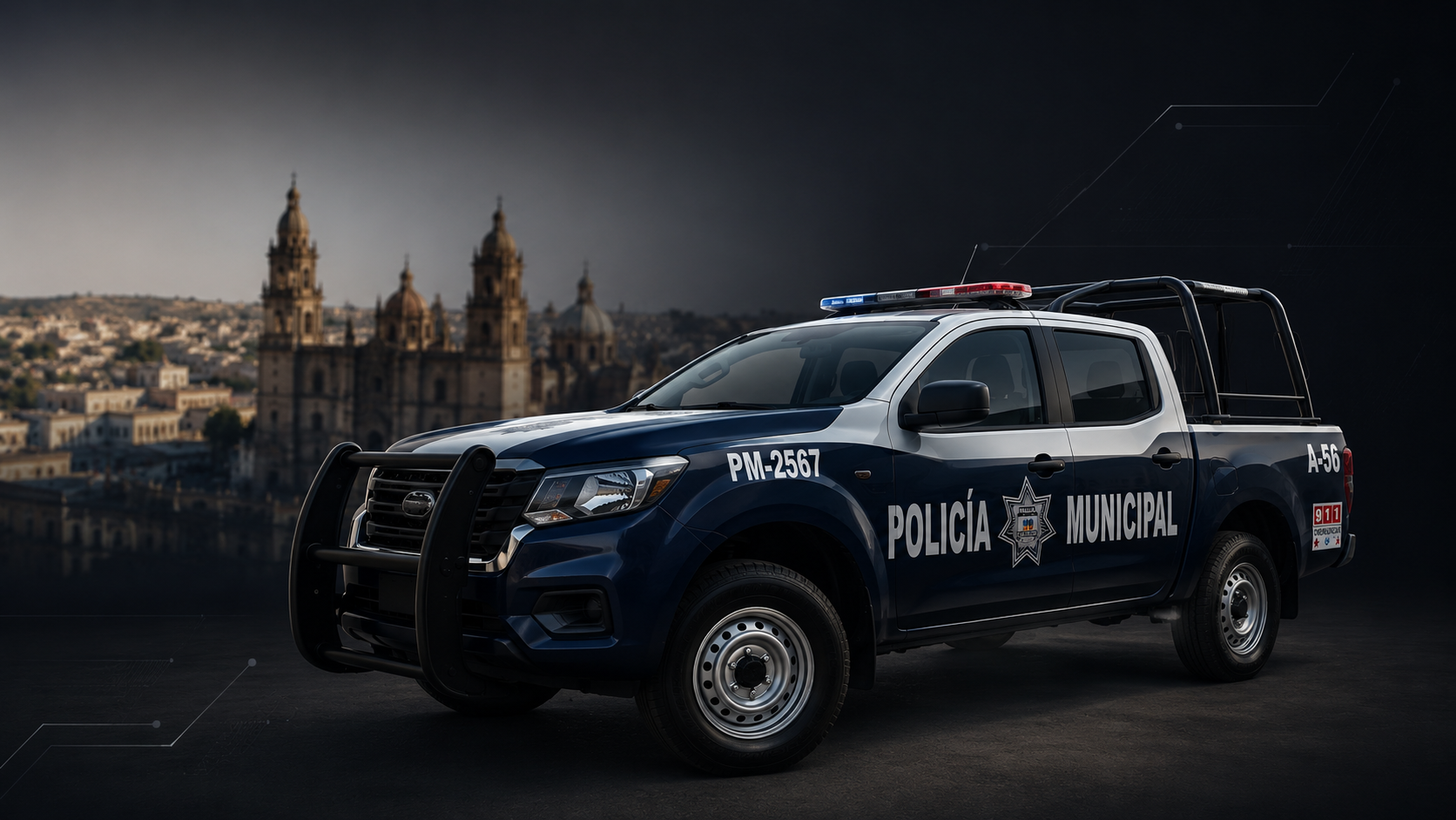 Policía agobiado por papeleo acumulado en su escritorio