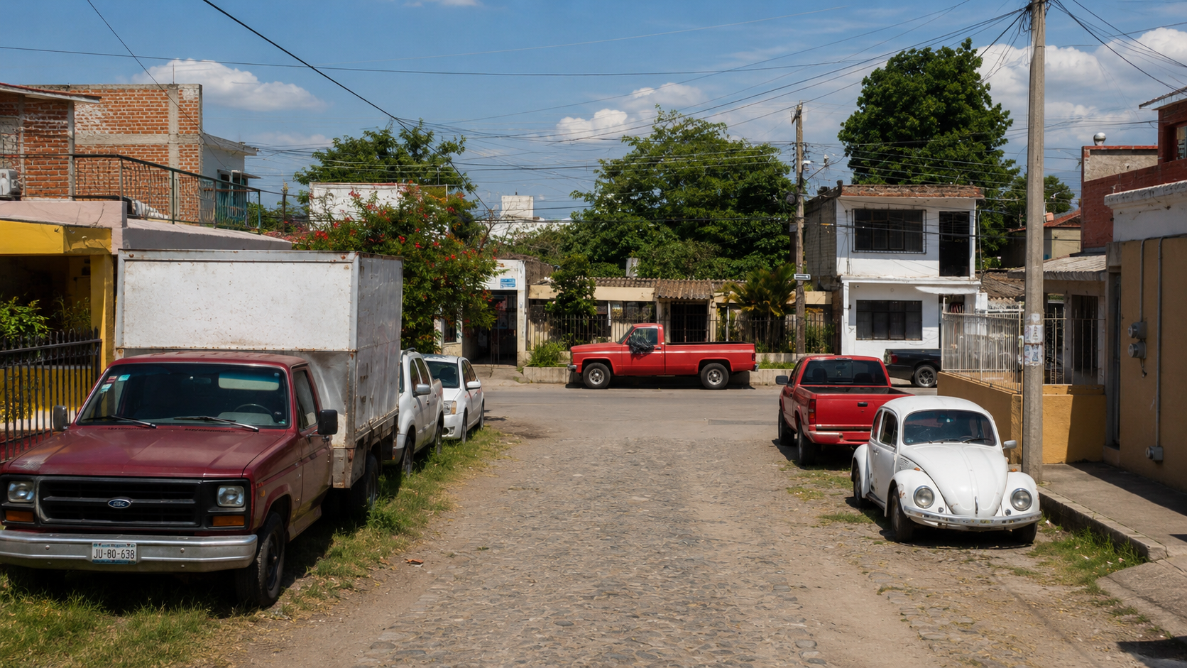 Calle de Ciudad Guzmán sin presencia policial